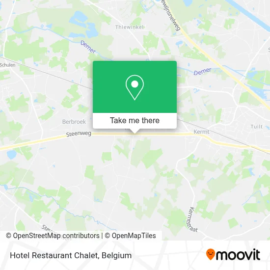Hotel Restaurant Chalet map