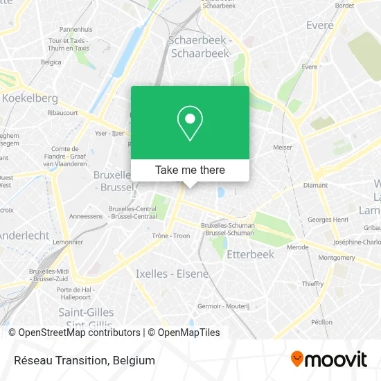 Réseau Transition map