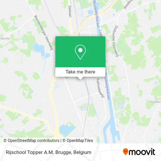 Rijschool Topper A.M. Brugge map