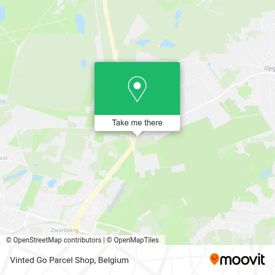 Vinted Go Parcel Shop map