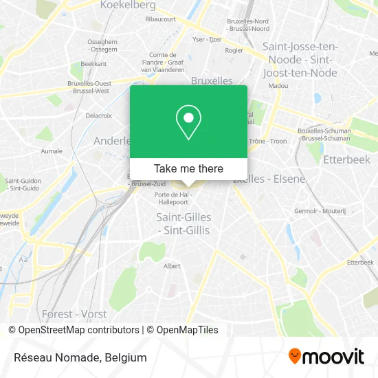 Réseau Nomade map