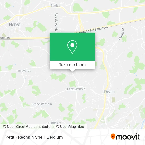 Petit - Rechain Shell map