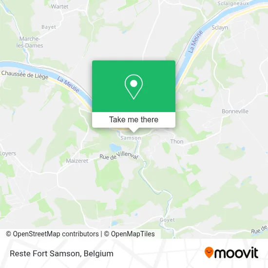 Reste Fort Samson map