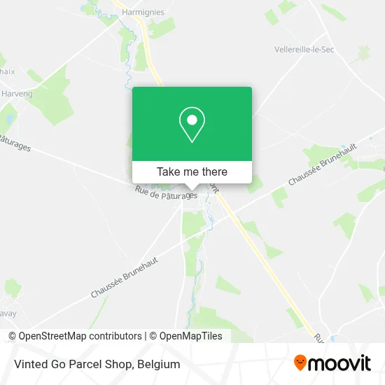 Vinted Go Parcel Shop map