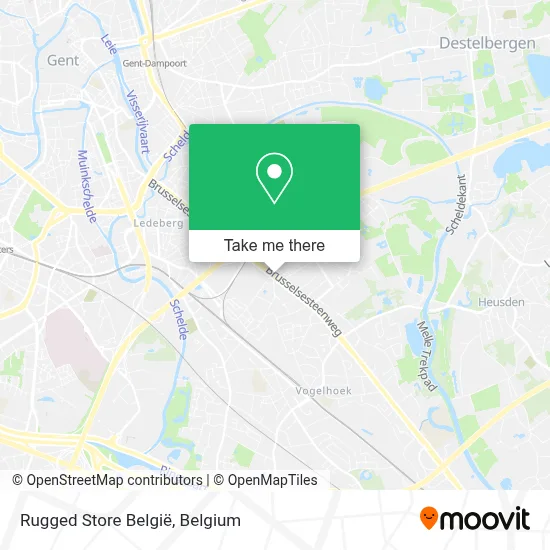 Rugged Store België map