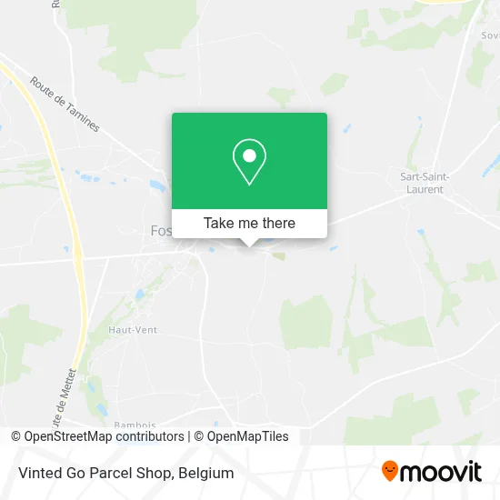 Vinted Go Parcel Shop map