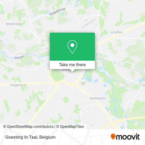 Goesting In Taal map