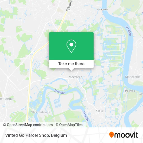 Vinted Go Parcel Shop map