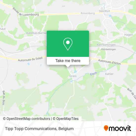 Tipp Topp Communications map
