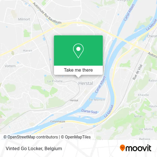 Vinted Go Locker map