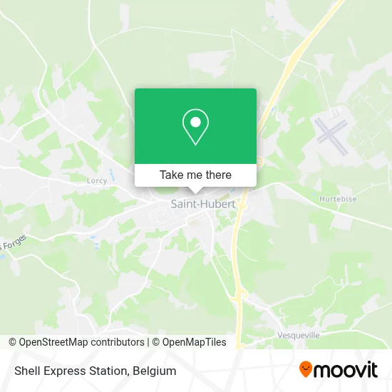 Shell Express Station map