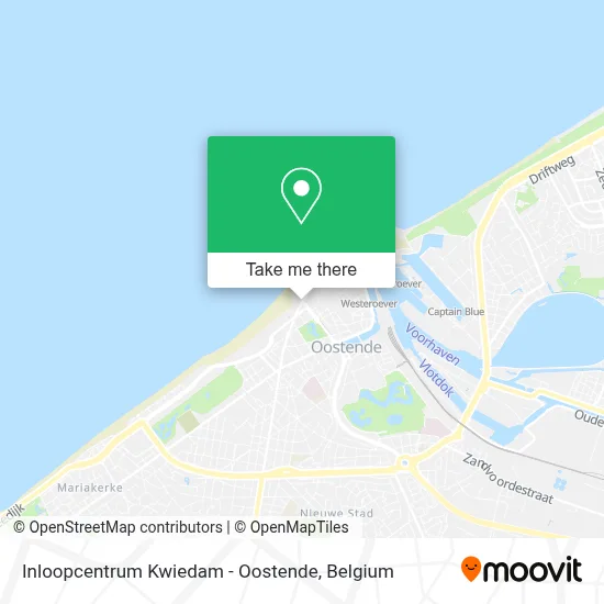 Inloopcentrum Kwiedam - Oostende map