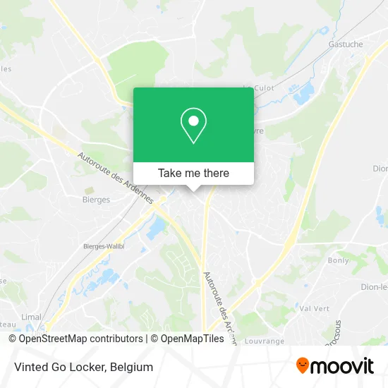 Vinted Go Locker map