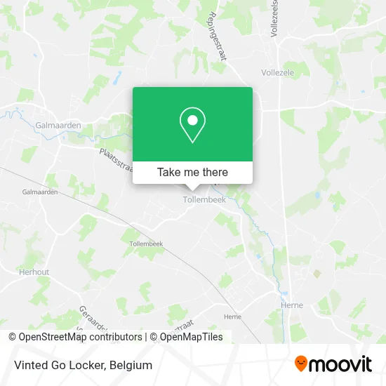Vinted Go Locker map
