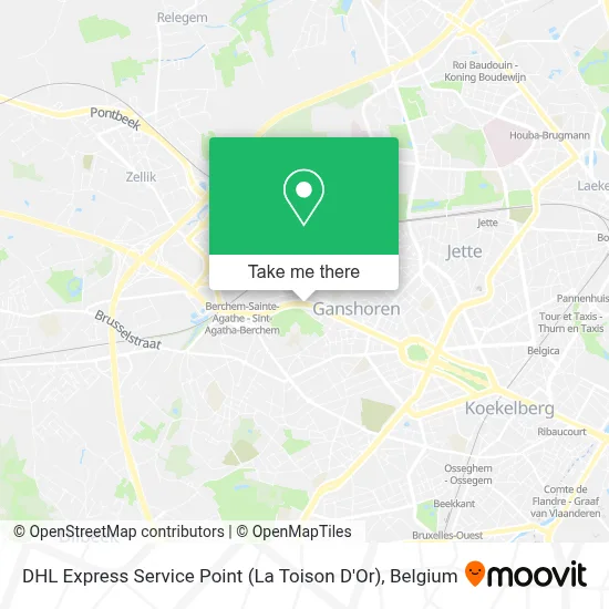 DHL Express Service Point (La Toison D'Or) map