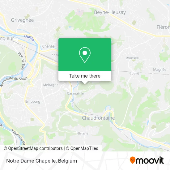 Notre Dame Chapelle map