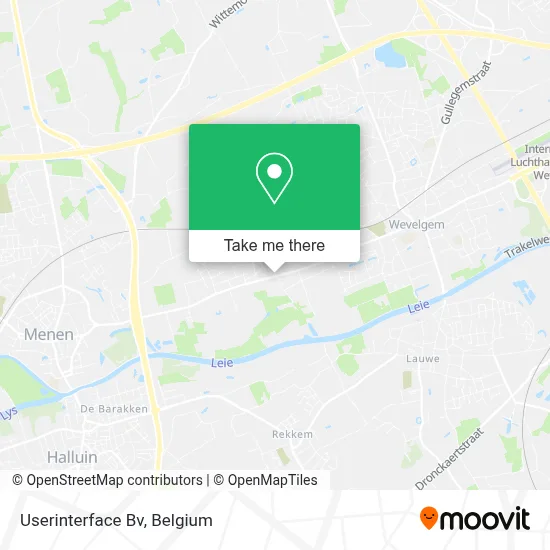 Userinterface Bv map
