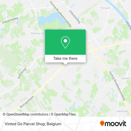 Vinted Go Parcel Shop map