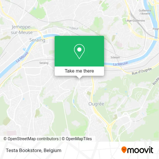 Testa Bookstore map