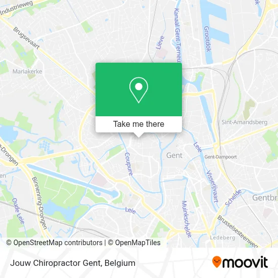 Jouw Chiropractor Gent map