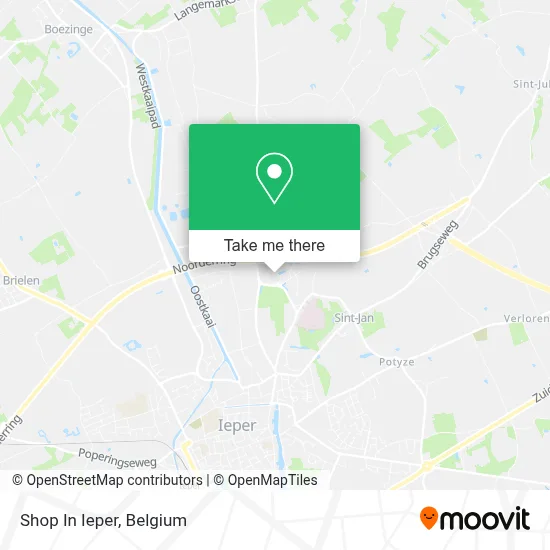 Shop In Ieper map