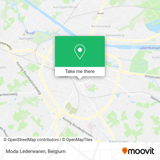 Moda Lederwaren kaart