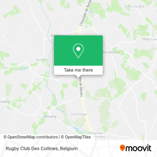 Rugby Club Des Collines map
