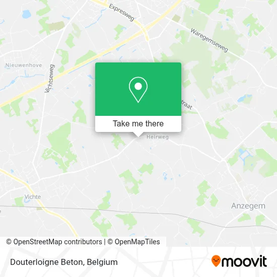 Douterloigne Beton map