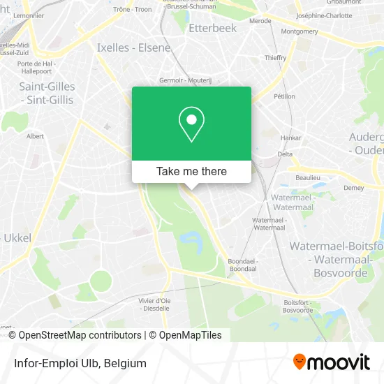 Infor-Emploi Ulb map