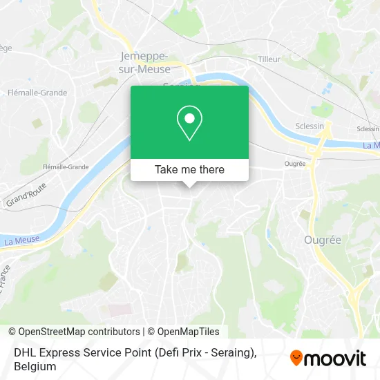 DHL Express Service Point (Defi Prix - Seraing) map