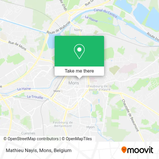 Mathieu Nayis, Mons map