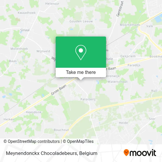 Meynendonckx Chocoladebeurs map