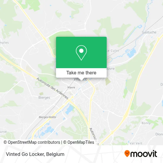 Vinted Go Locker map