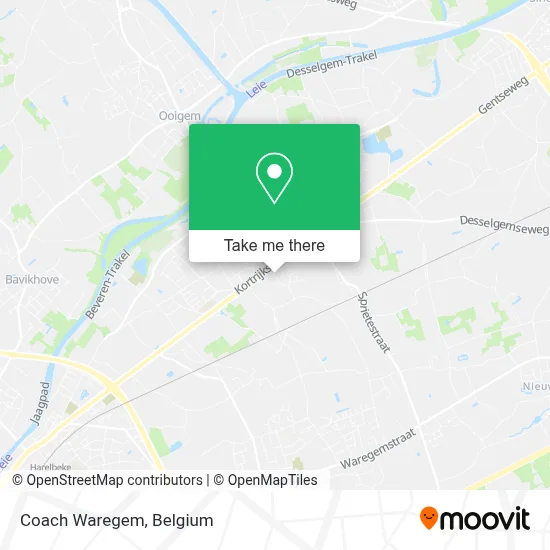 Coach Waregem map