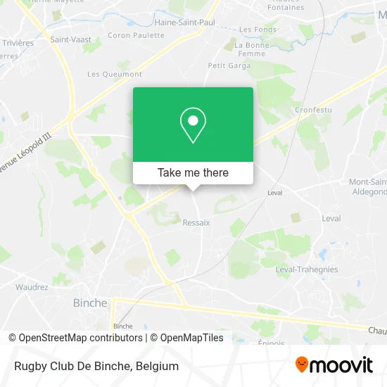 Rugby Club De Binche map