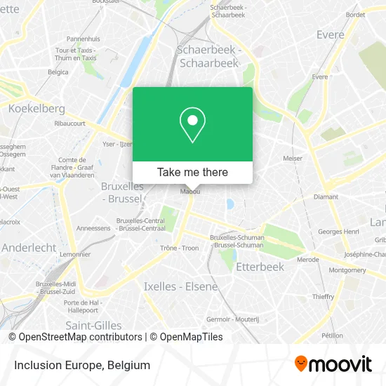 Inclusion Europe map