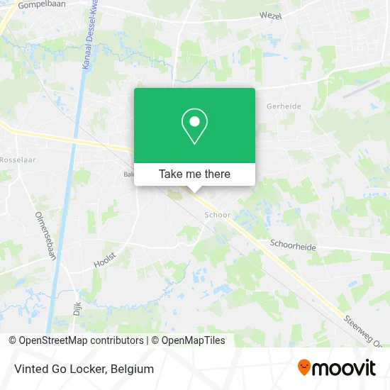 Vinted Go Locker map