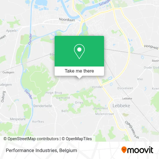 Performance Industries map