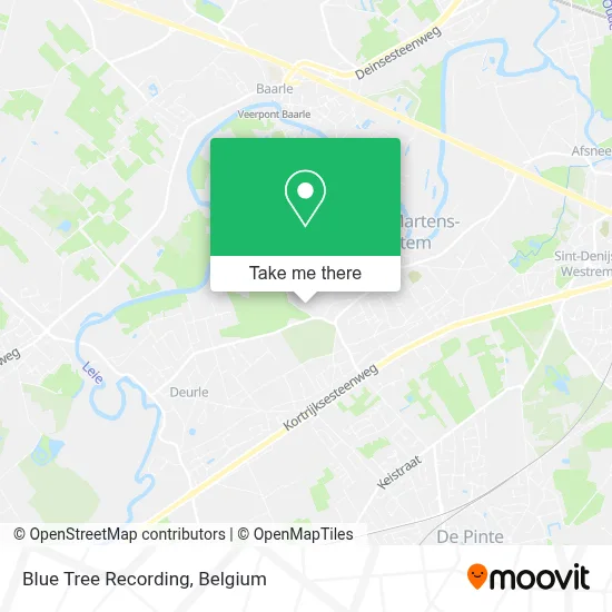 Blue Tree Recording map