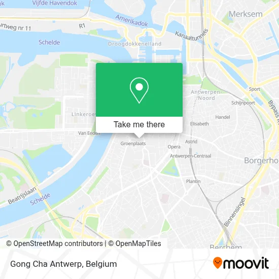 Gong Cha Antwerp map