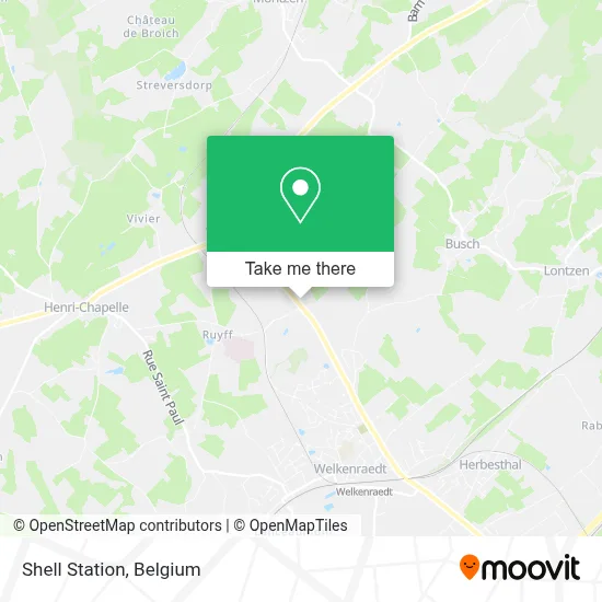 Shell Station map