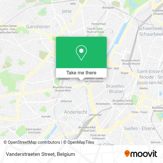 Rue Vanderstraeten plan