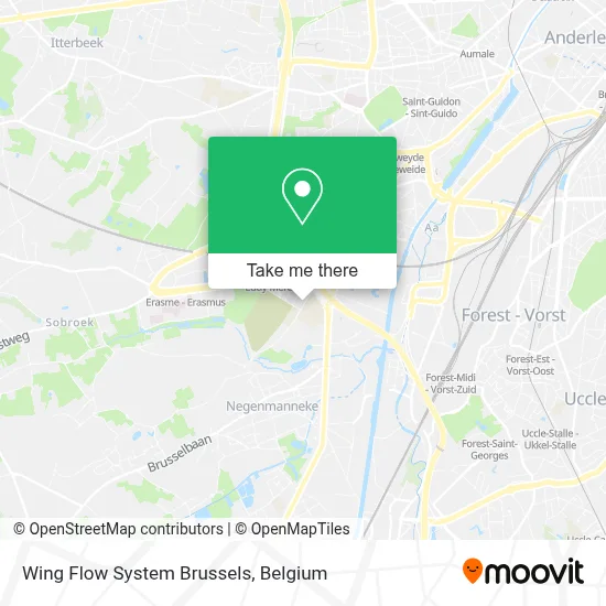 Wing Flow System Brussels map