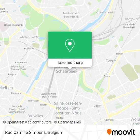 Rue Camille Simoens plan