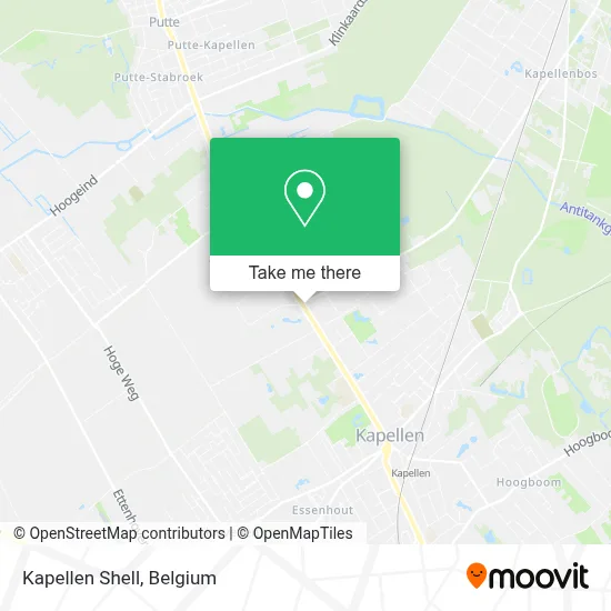 Kapellen Shell map