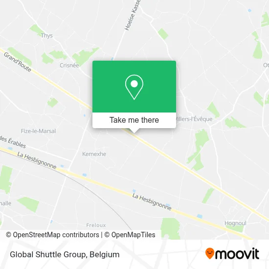 Global Shuttle Group map