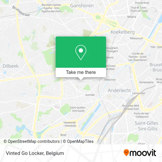 Vinted Go Locker map