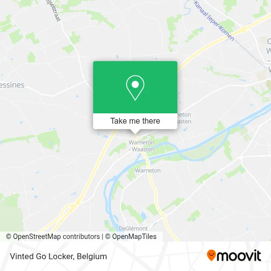 Vinted Go Locker map
