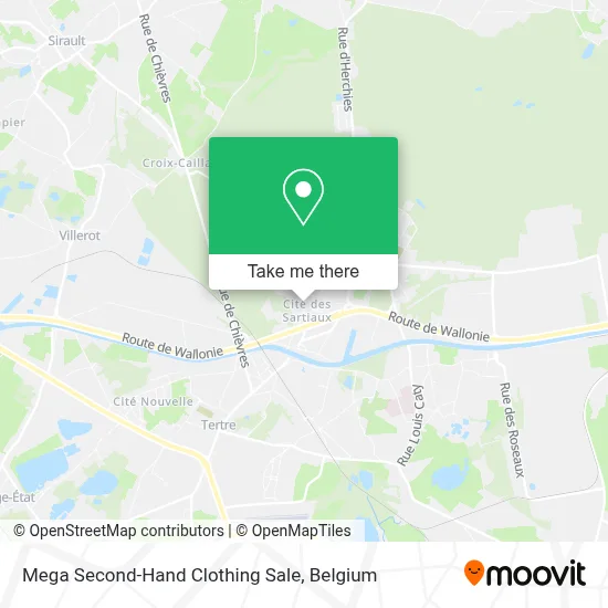 Mega Second-Hand Clothing Sale map