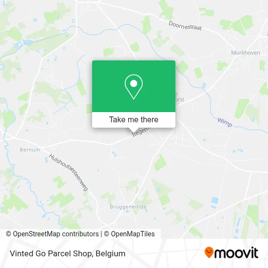 Vinted Go Parcel Shop map